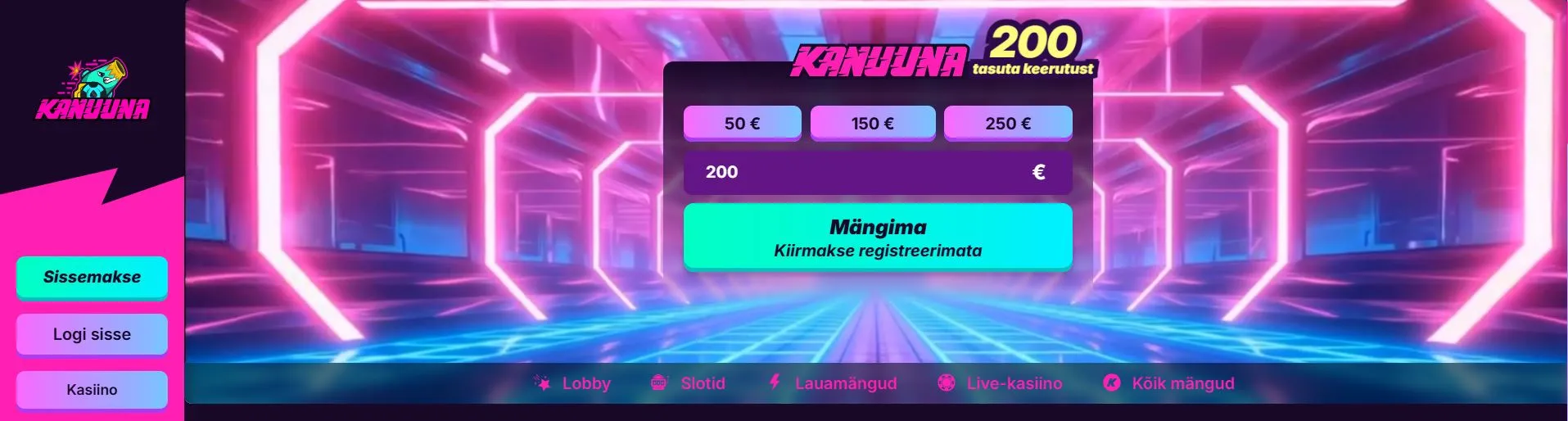 parimad kasiino pakkumised Kanuuna